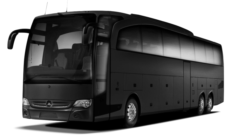 black corporate bus